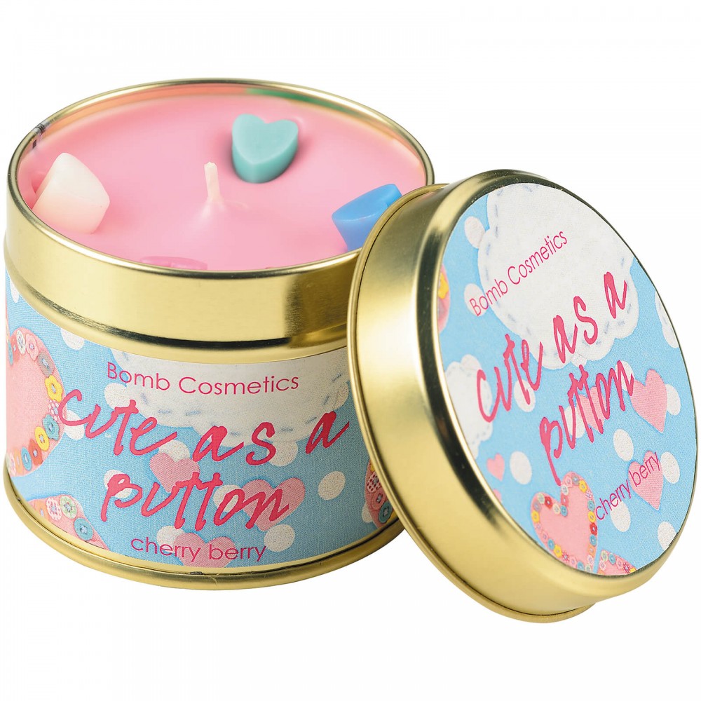 Cute as a Button Tinned Candle - Bomb Cosmetics