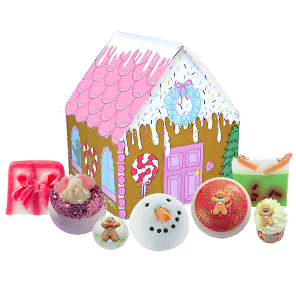 House of Sugar and Spice Christmas Gift Pack - Gingerbread House - Bomb Cosmetics