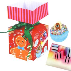 Gingerbread Man Sprinkle Me Fancy Mini Cracker Gift Pack - Bomb Cosmetics