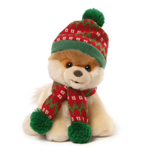 Holiday Boo With Hat and Scarf - Boo The World's Cutest Dog