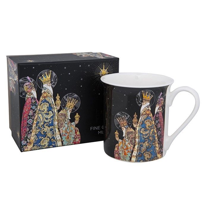 Christmas Three Kings Fine China Mug In Box - Bug Art