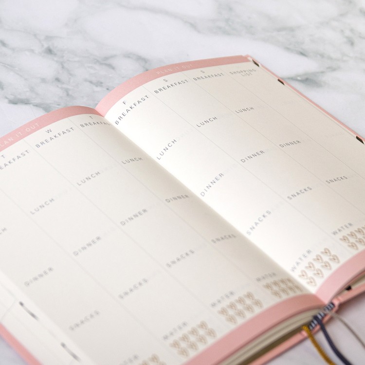 'Live Well' Pink Wellness Journal - Caroline Gardner - Image 4