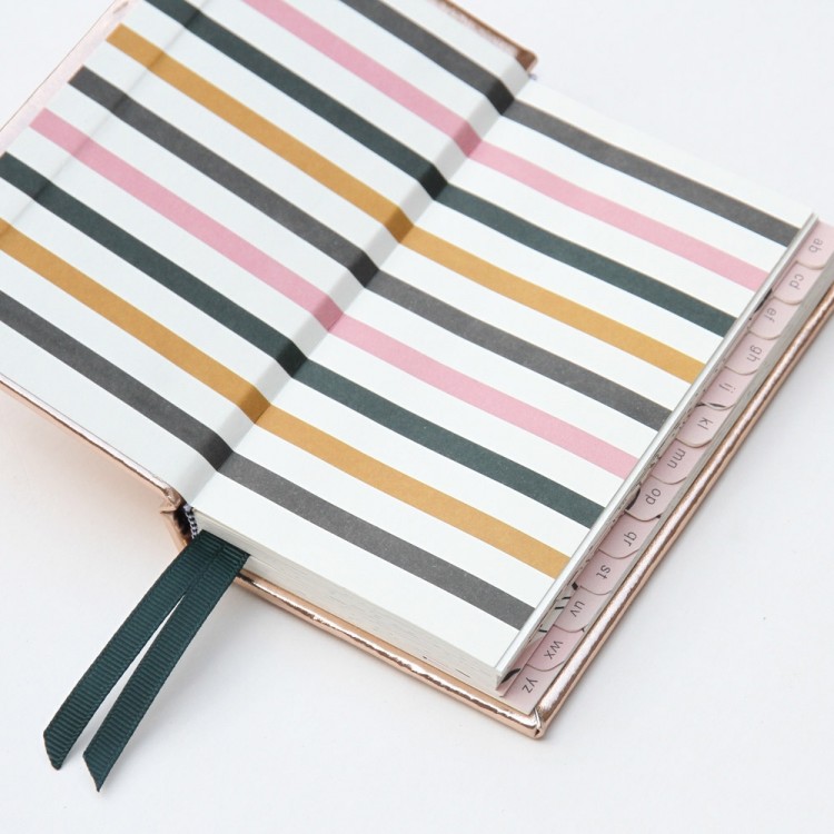 Rose Gold Metallic Handbag Size Address Book - Caroline Gardner - Image 2