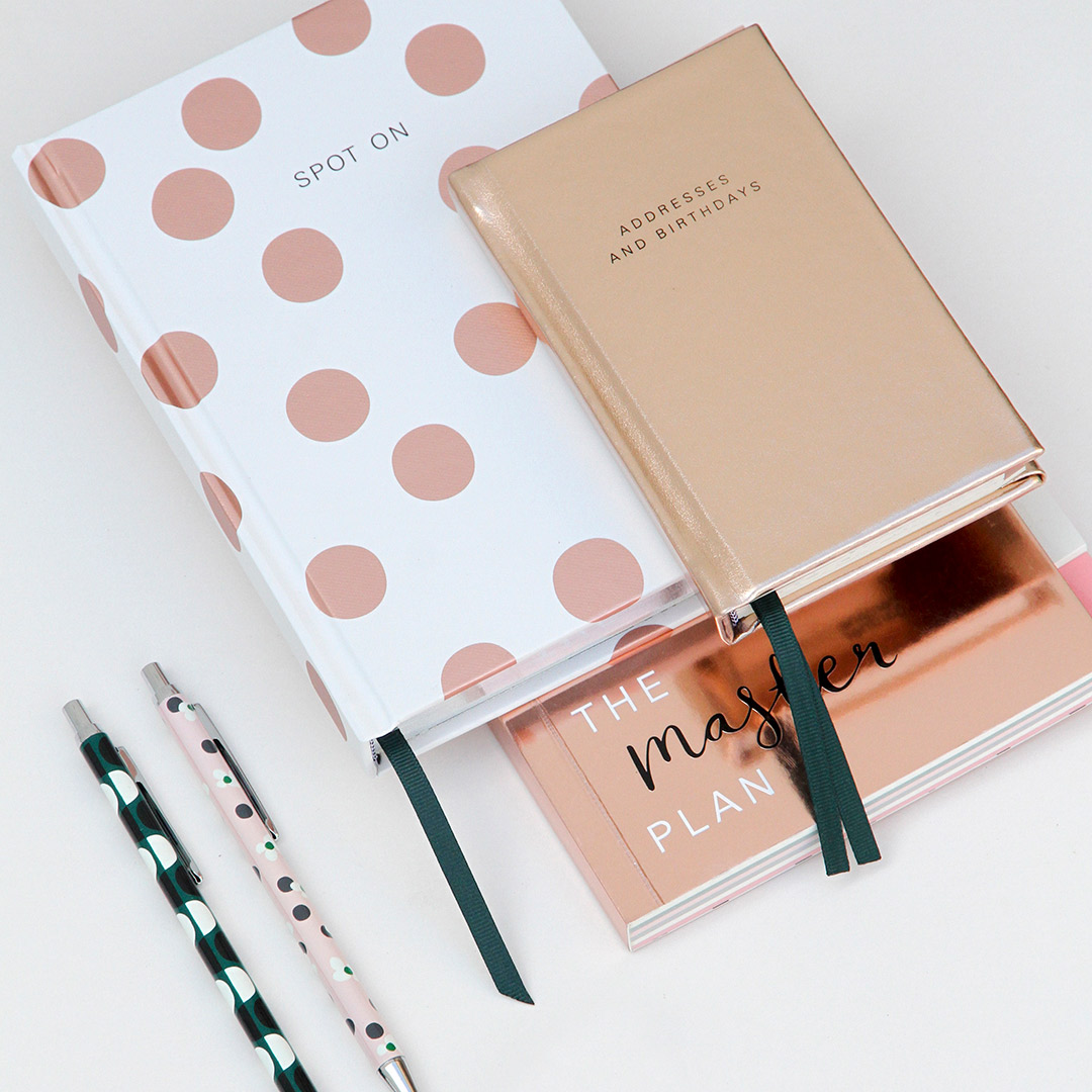 Rose Gold Metallic Handbag Size Address Book - Caroline Gardner - Image 4