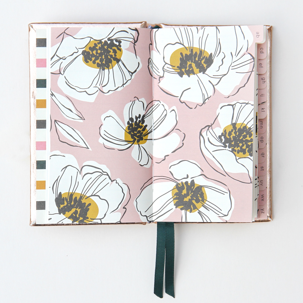 Rose Gold Metallic Handbag Size Address Book - Caroline Gardner - Image 3