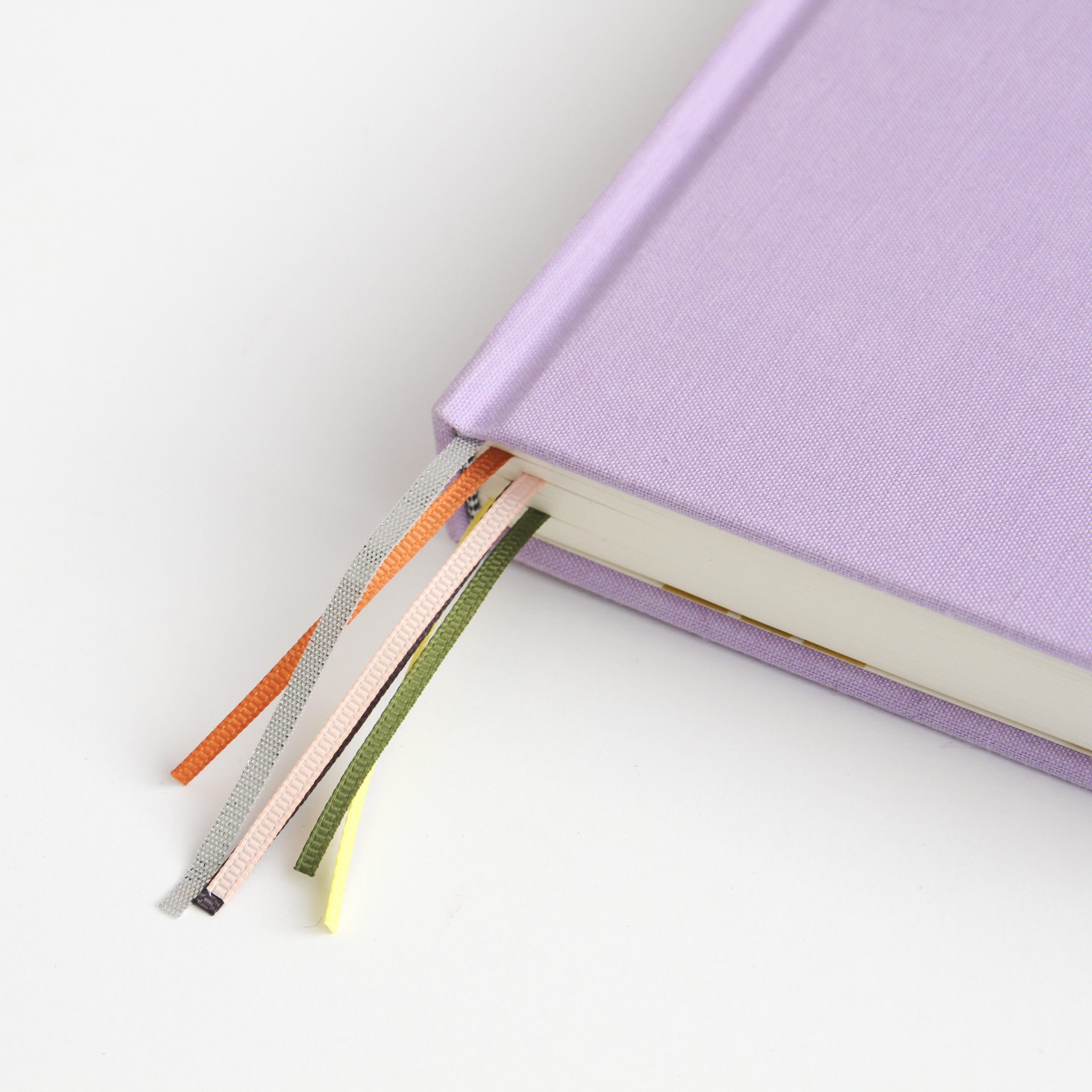 'Be a Rainbow in a Sky of Clouds' Lilac Multi Ribbon Hardback Notebook - Caroline Gardner - Image 5
