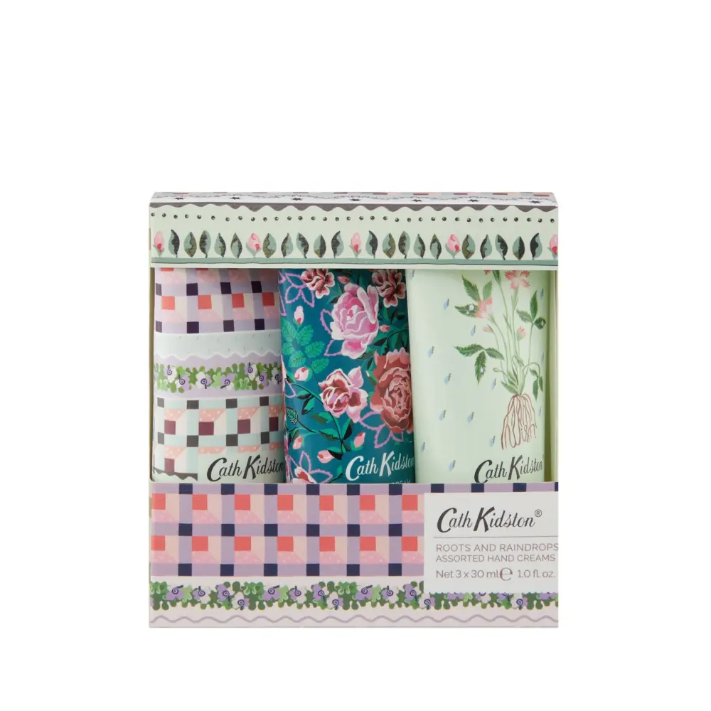 Cath Kidston - Roots & Raindrops Assorted Mini Hand Creams Trio 3 x 30ml