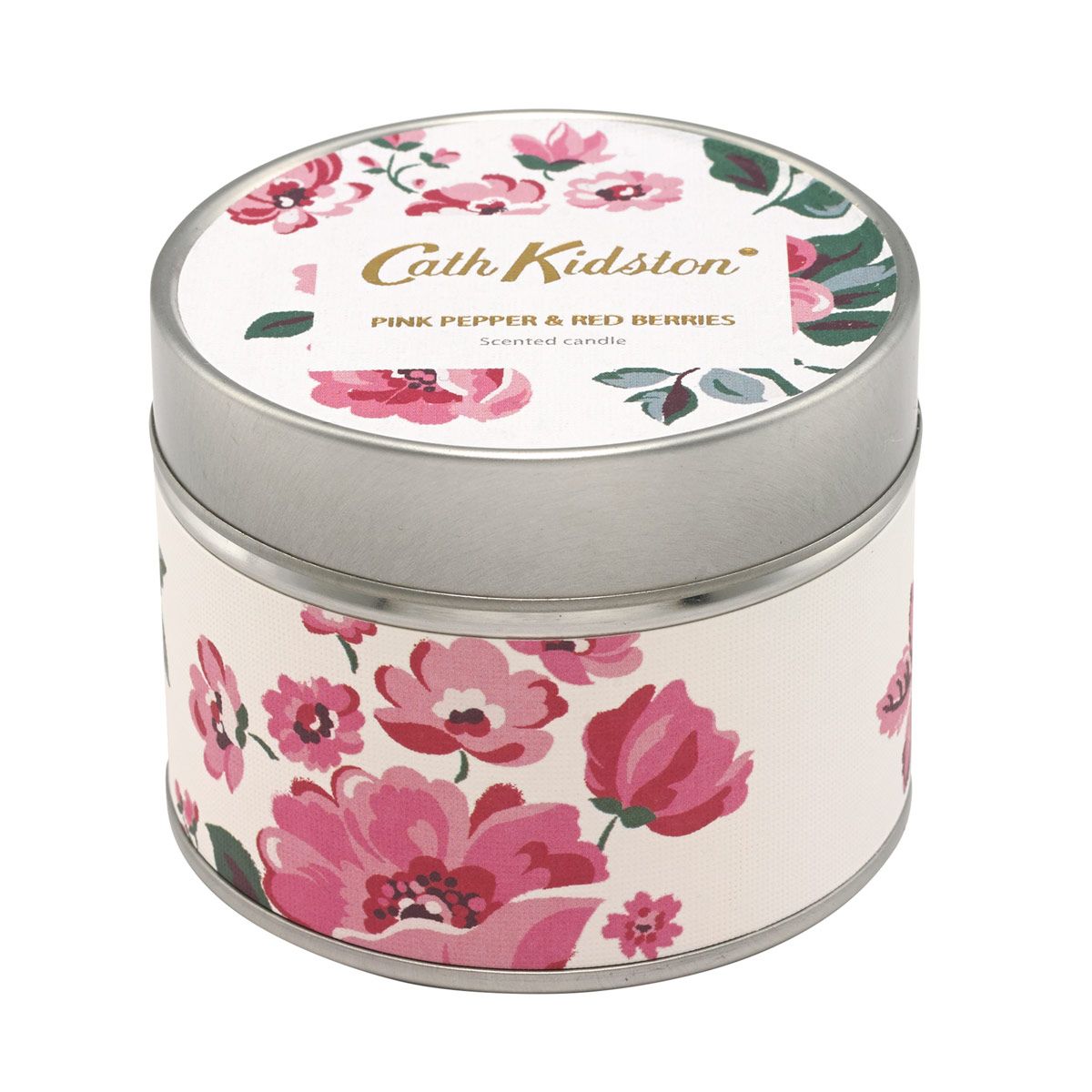 Cath Kidston Pink Pepper and Red Berries Tinned Candle