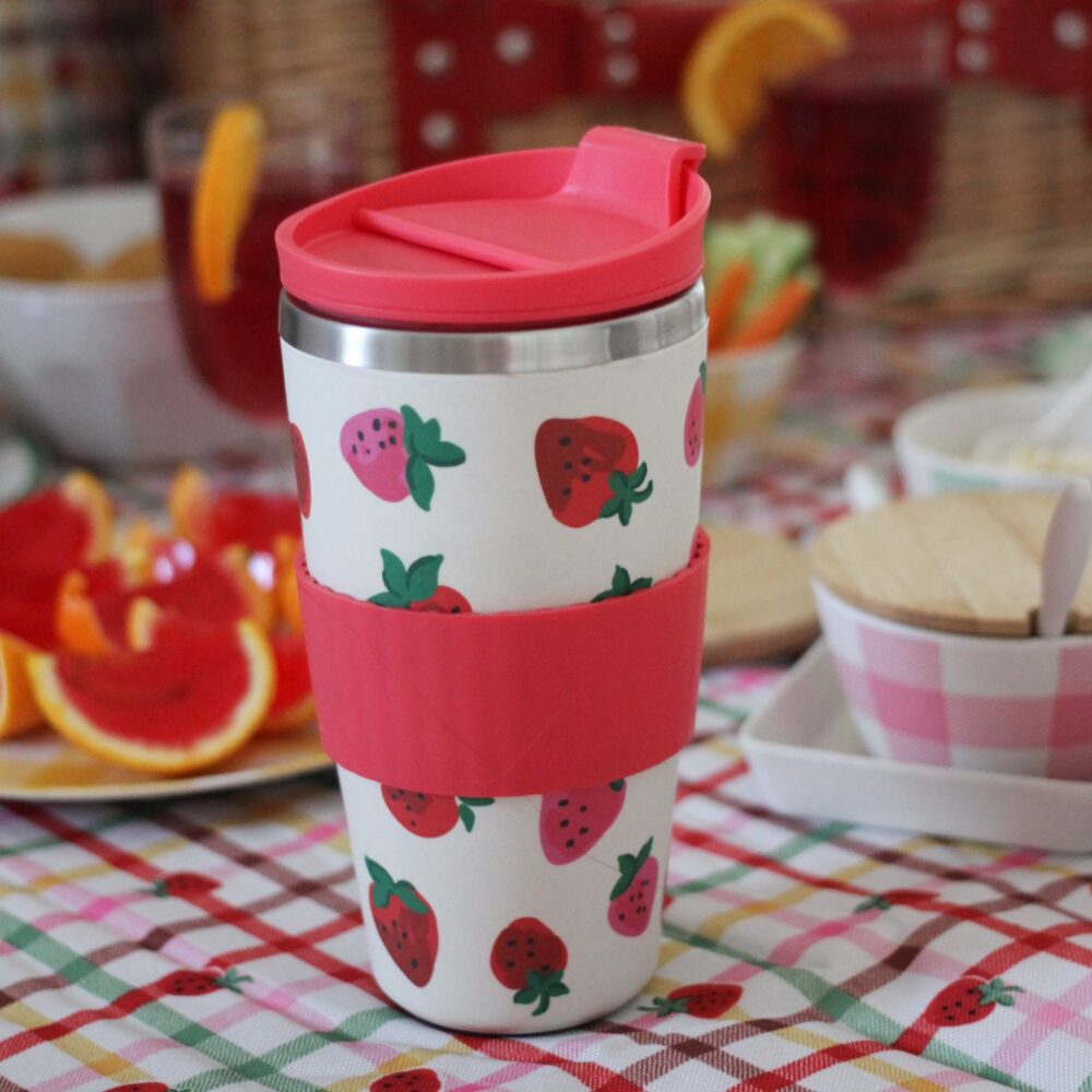 Cath Kidston Sweet Strawberry Travel Mug