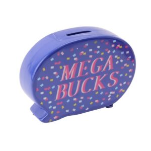 'Mega Bucks' Ceramic Speech Bubble Shaped Money Bank - Sweet Tooth - CGB Giftware