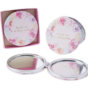 Mum In A Million Floral Compact Mirror - CGB Giftware