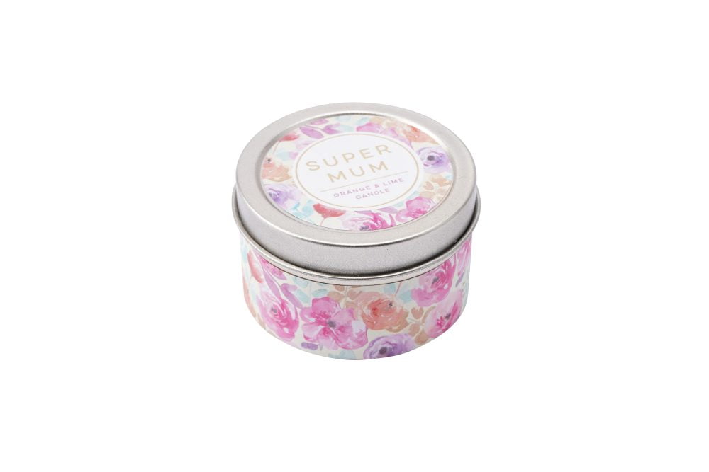Super Mum Orange and Lime Scented Candle Tin - CGB Giftware - Image 3