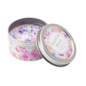 Super Mum Orange and Lime Scented Candle Tin - CGB Giftware
