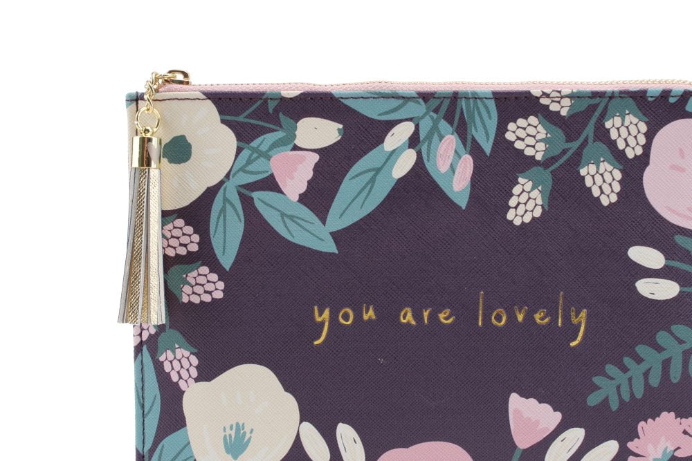 'You Are Lovely' Floral Beauty Bag - CGB Giftware - Image 3