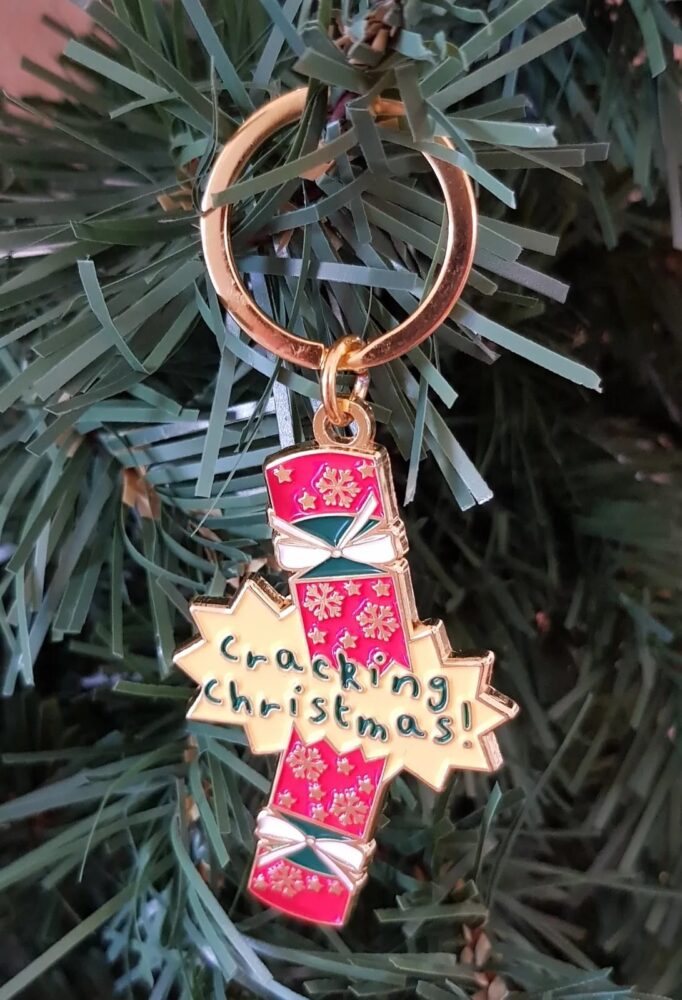 Christmas Cracker Festive Metal Keyring - CGB Giftware