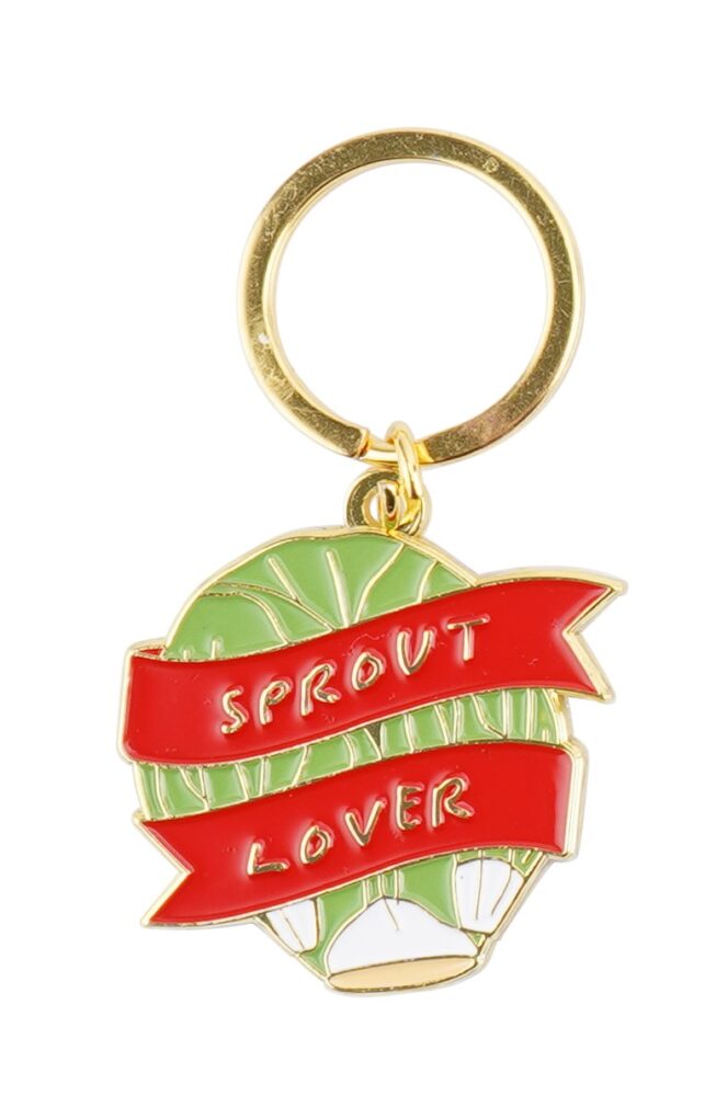 Christmas 'Sprout Lover' Festive Metal Keyring - CGB Giftware - Image 2