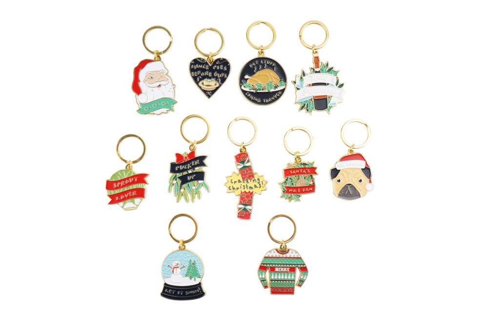 Christmas 'Sprout Lover' Festive Metal Keyring - CGB Giftware - Image 3