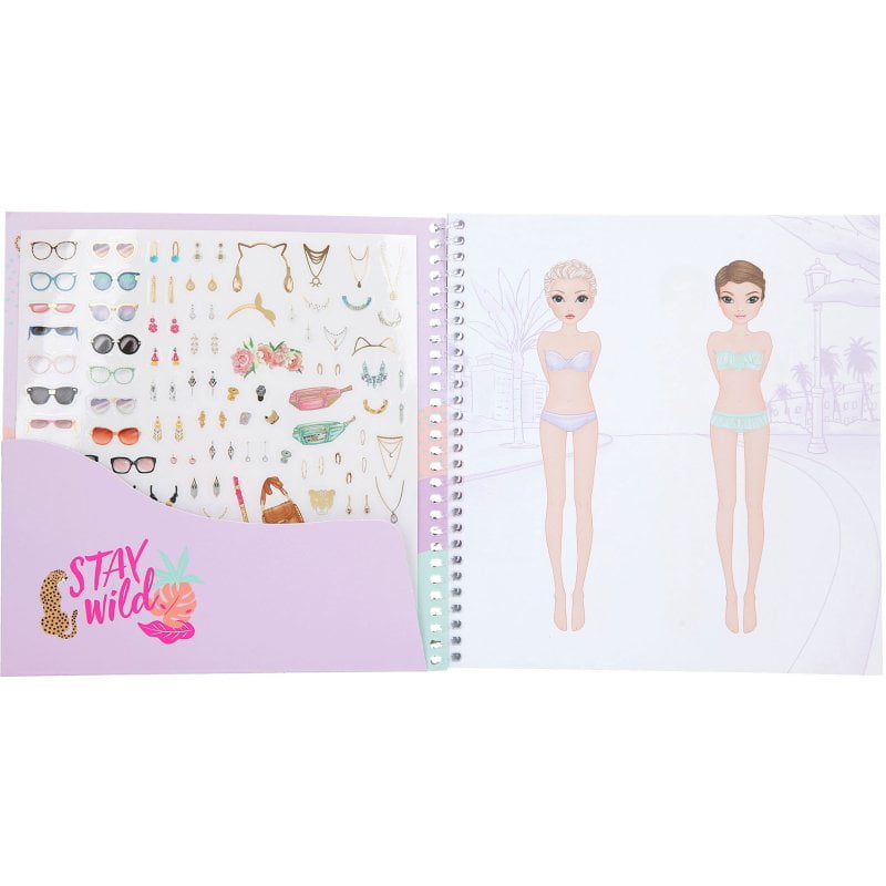 TOP Model Dress Me Up Sticker Colouring Book 11919_A - Depesche - Image 2
