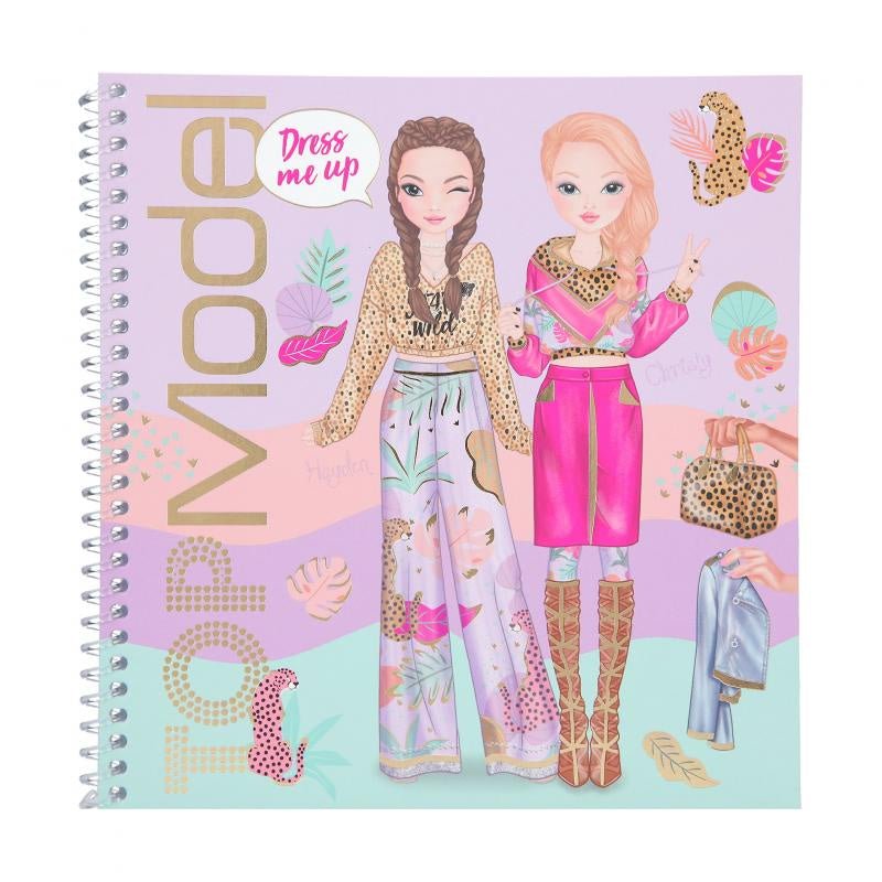 TOP Model Dress Me Up Sticker Colouring Book 11919_A - Depesche