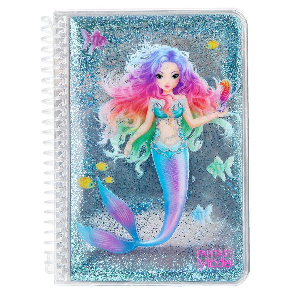 Fantasy Top Model Blue Mermaid Notebook - Depesche