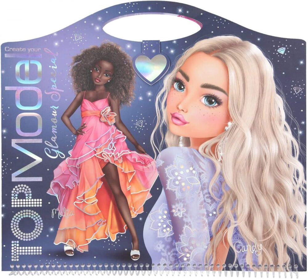 TOP Model Create Your Own TOPModel Glamour Special Colouring Book 11711_A - Depesche