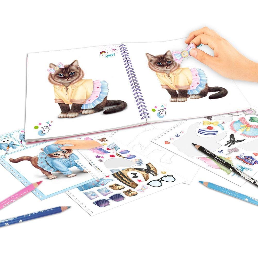 Create Your TOP Model Kitty Colouring Book - Depesche - Image 2