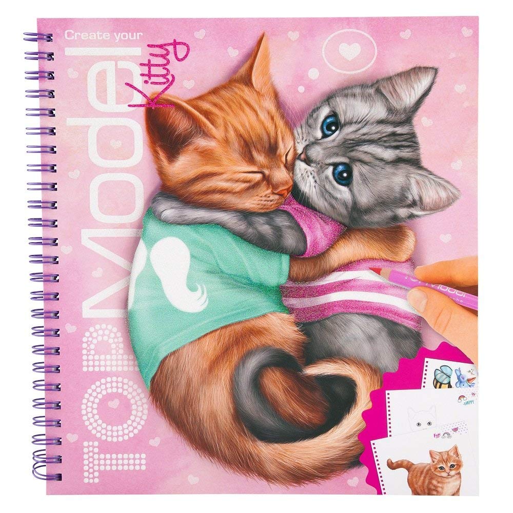 Create Your TOP Model Kitty Colouring Book - Depesche