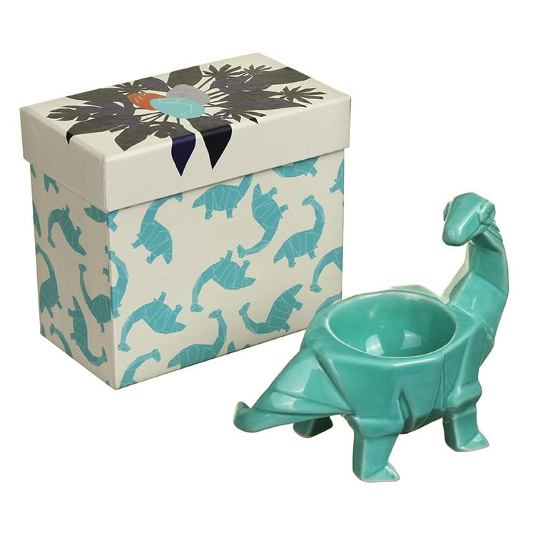 Dinosaur Turquoise Egg Cup - Disaster Designs