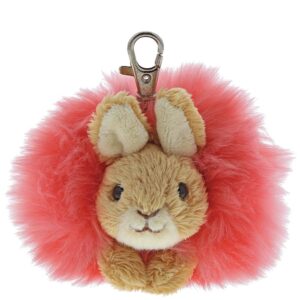 Flopsy Bunny Pink Pom Pom Keyring - Beatrix Potter