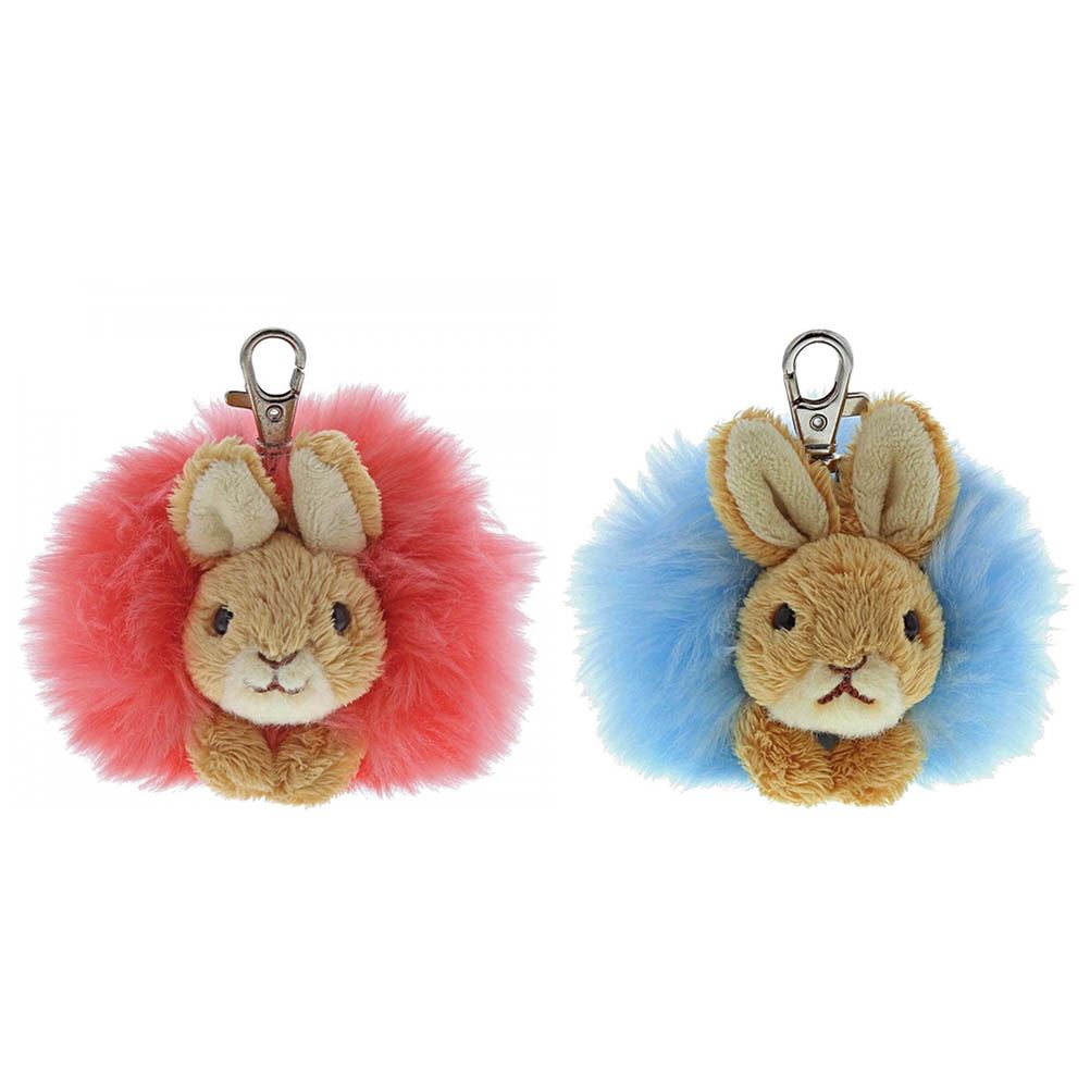 Peter Rabbit Blue Pom Pom Keyring - Beatrix Potter - Image 3