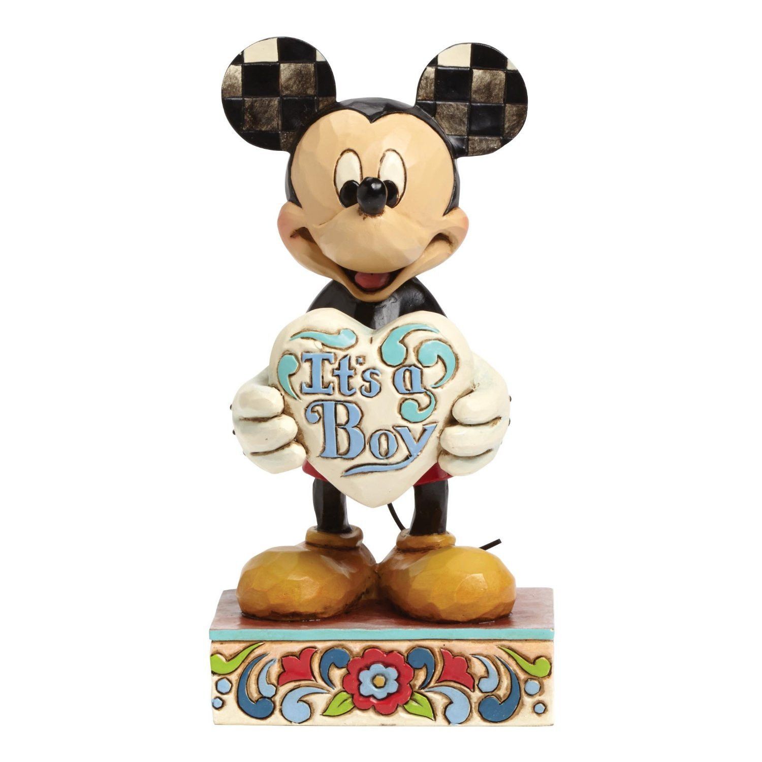 Disney Traditions Jim Shore Mickey Mouse 'It's A Boy!' Figurine - Image 3