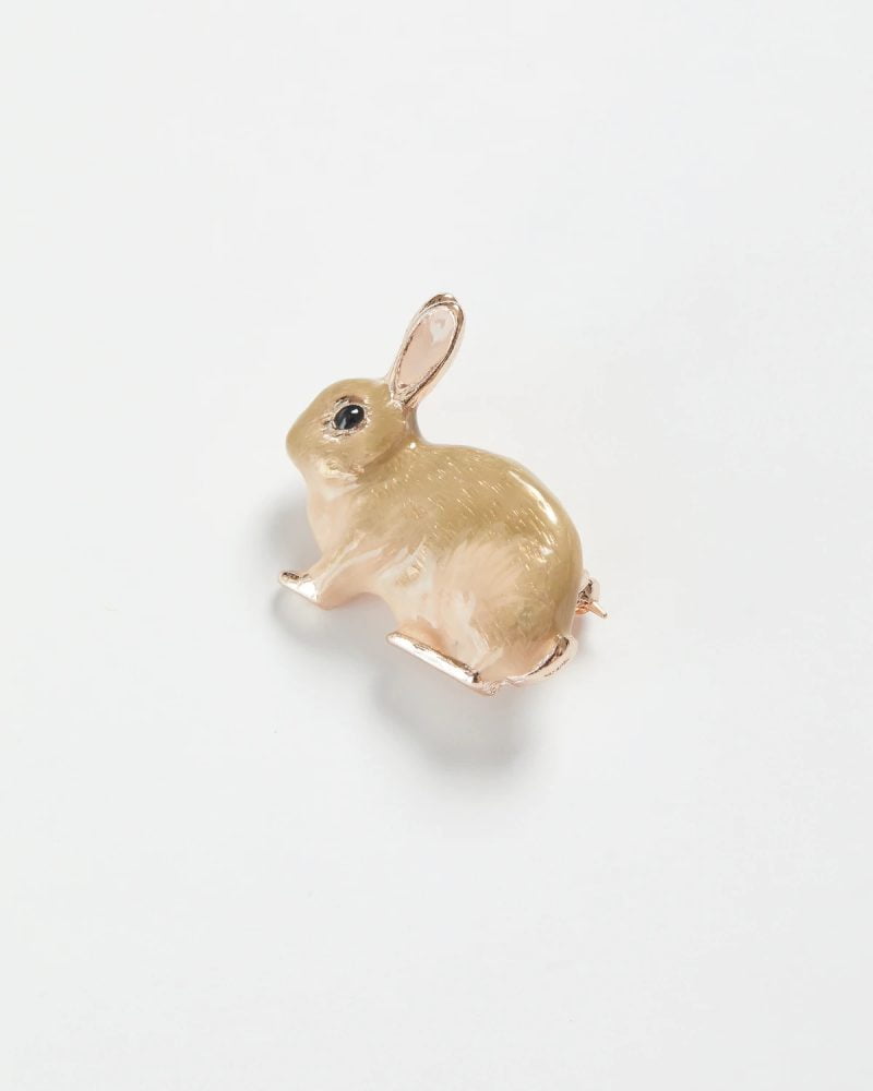 Fable England Enamel Rabbit Brooch - Image 3