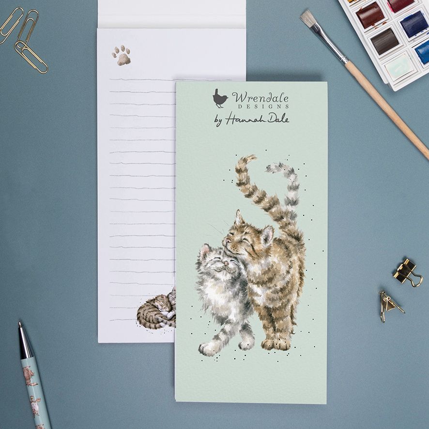'Feline Good‘ Cat Magnetic Shopping Pad - Wrendale Designs - Image 2