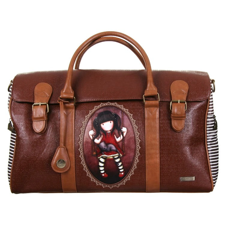 Gorjuss Embossed Weekender Bag - Ruby