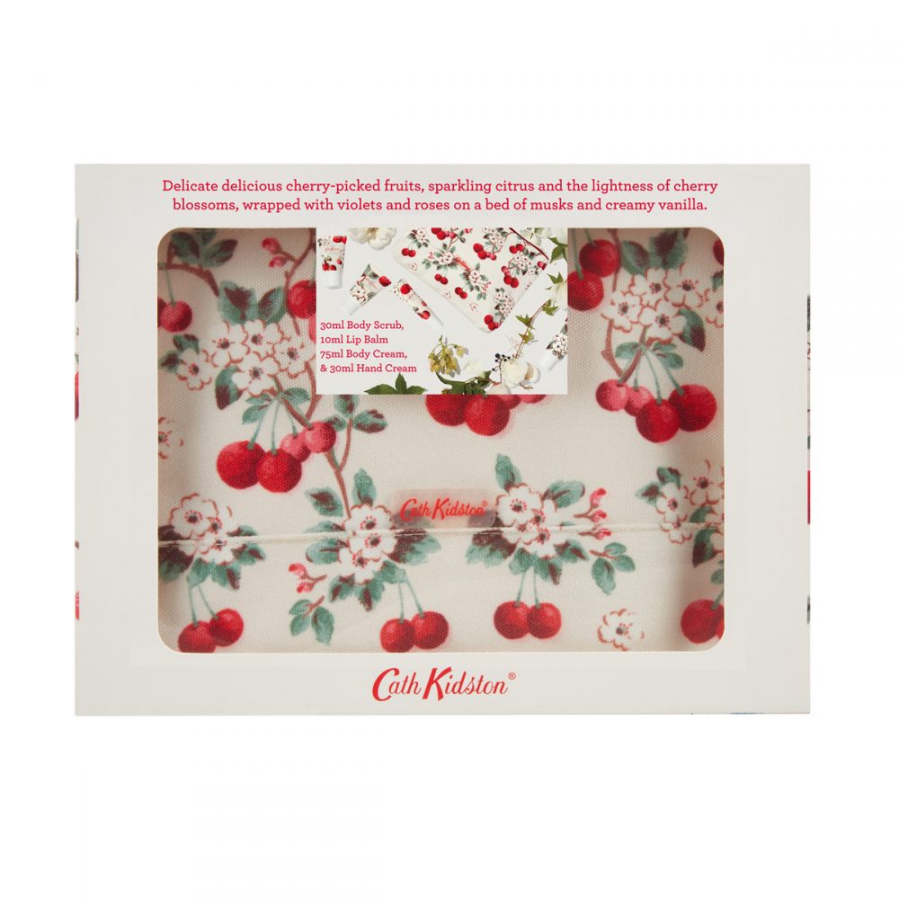 Cath Kidston - Cherry Sprig Mini Pamper Time Beauty Bag Gift Set - Image 2