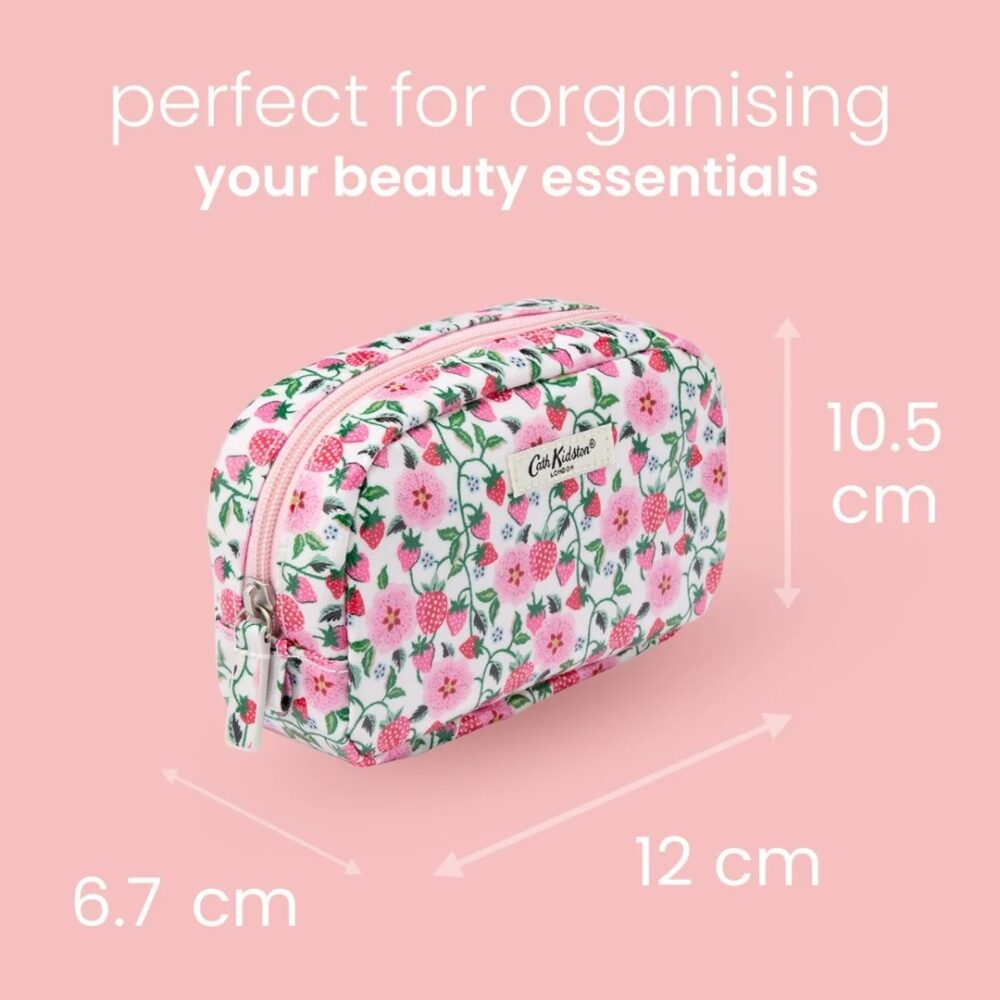Cath Kidston - Strawberry Make Up Bag with Pocket Mirror - Image 5