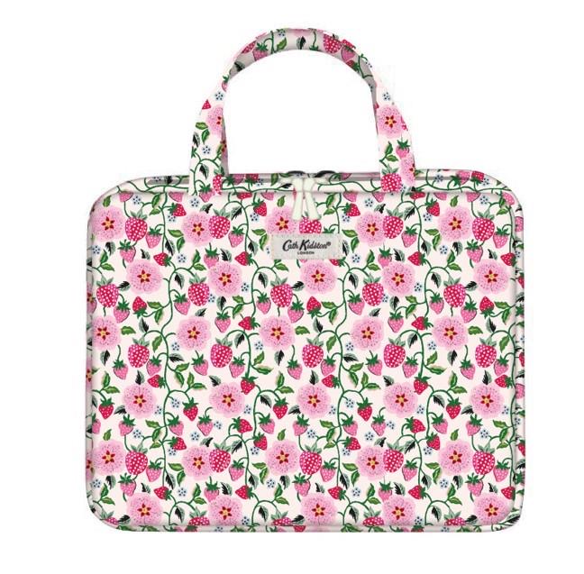 Cath Kidston - Strawberry Two Part Wash Bag with Handles