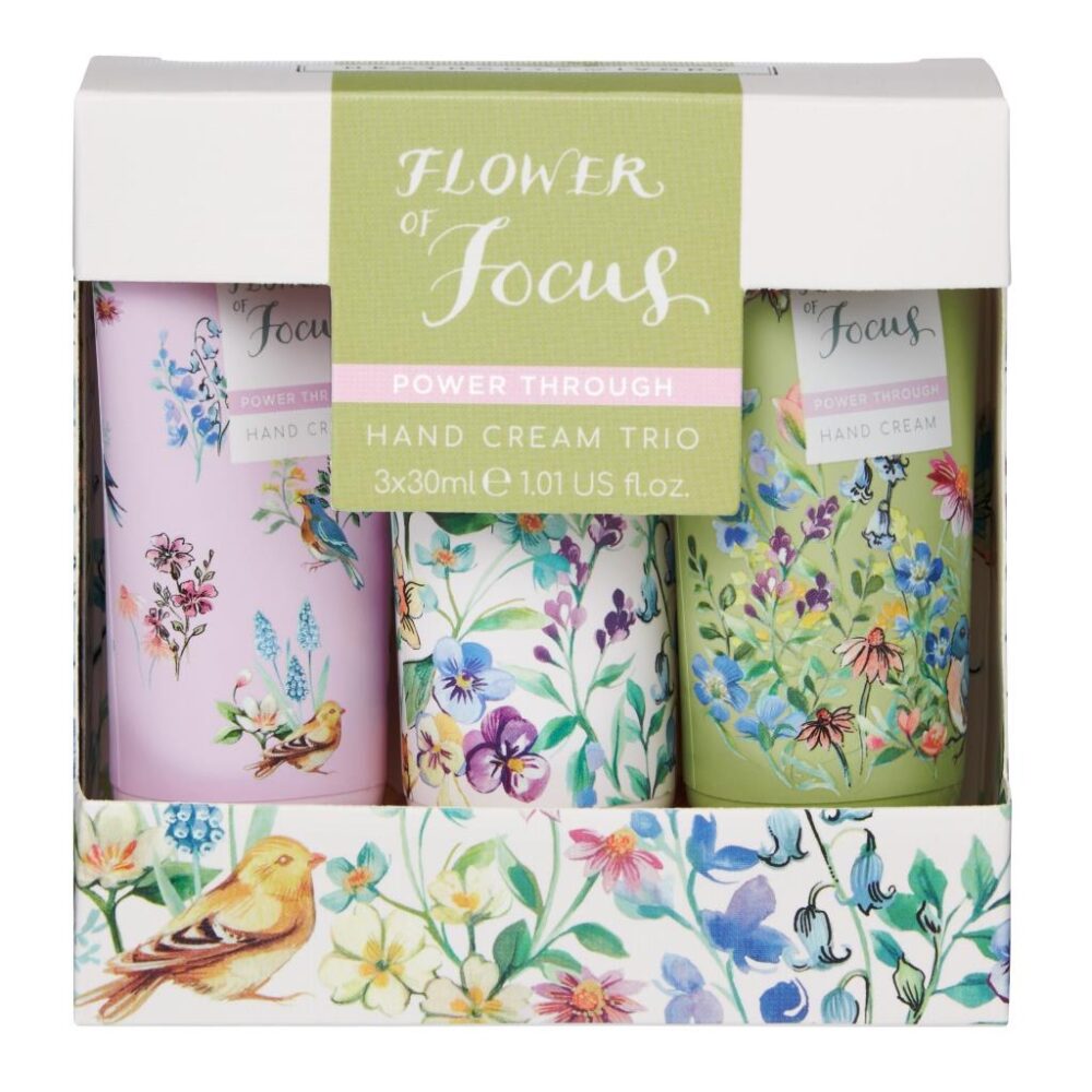 Flower of Focus Power Through Hand Cream Trio Set - Heathcote and Ivory