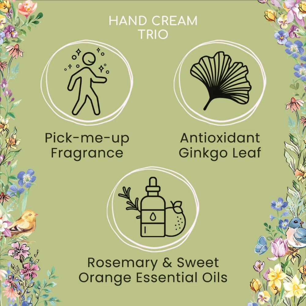 Flower of Focus Power Through Hand Cream Trio Set - Heathcote and Ivory - Image 4