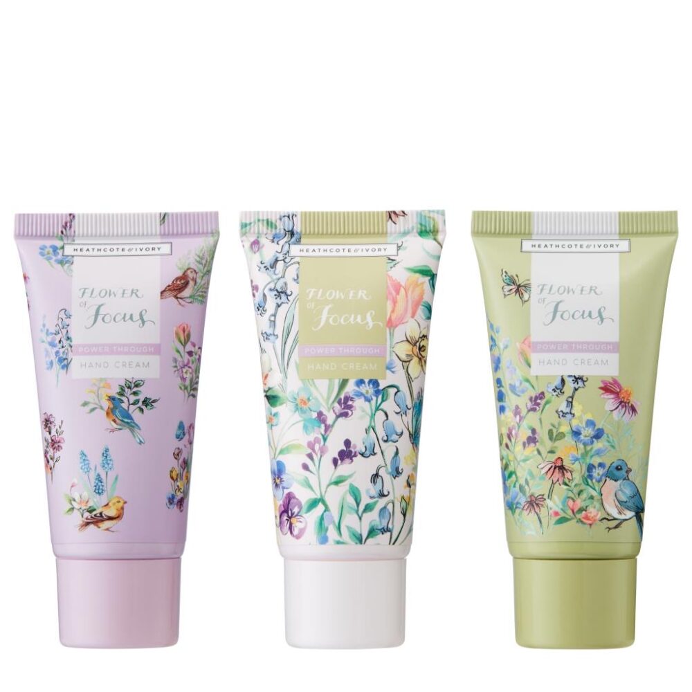 Flower of Focus Power Through Hand Cream Trio Set - Heathcote and Ivory - Image 3