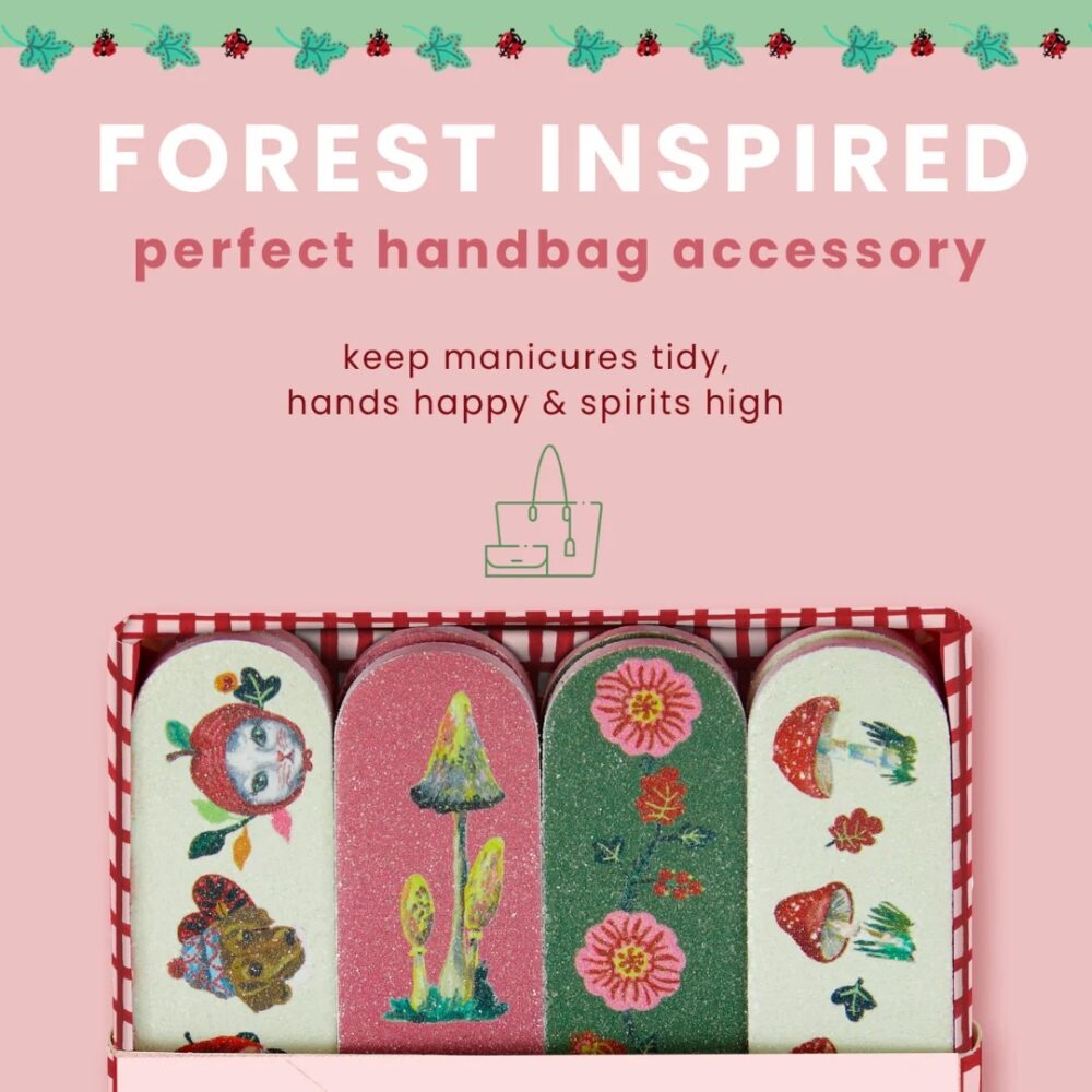 Nathalie Lete - Forest Folk 8 Mini Nail Files in 4 designs (with display tray) - Heathcote and Ivory - Image 5