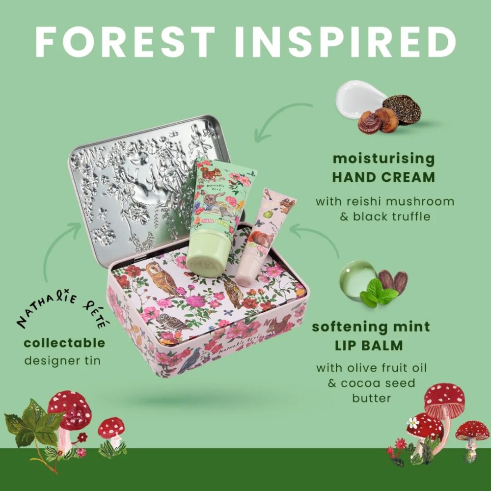 Nathalie Lete Forest Folk Hand and Lip Tin - Heathcote and Ivory - Image 4