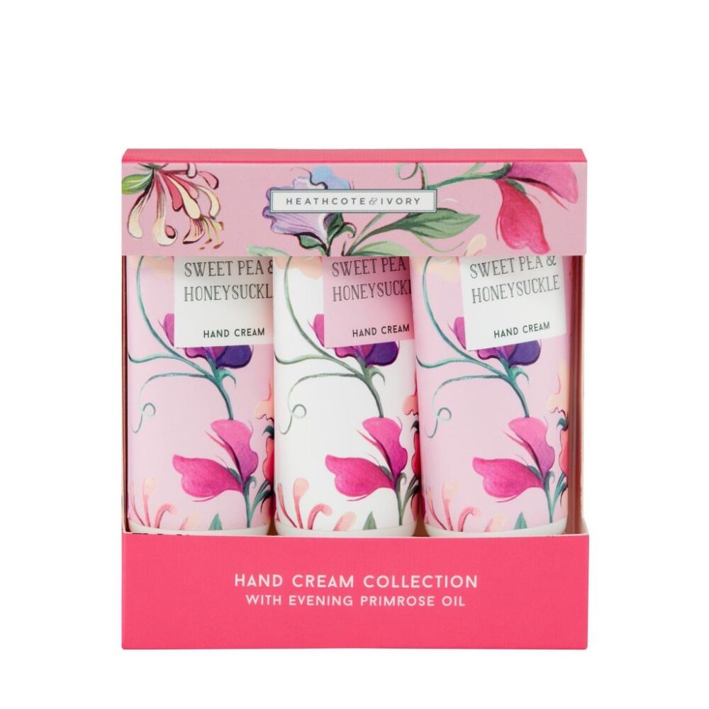 Sweet Pea and Honeysuckle Cream Trio Set - Heathcote and Ivory