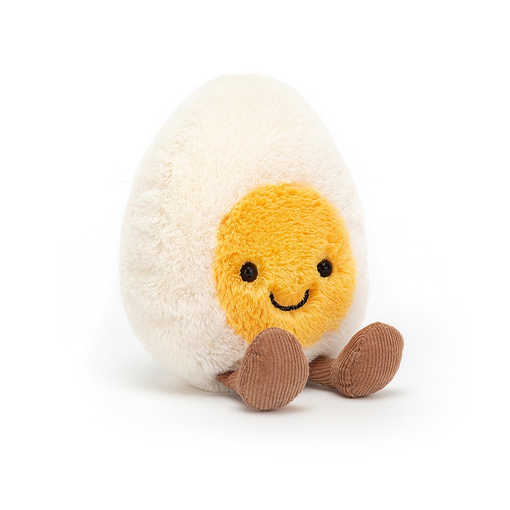 Jellycat Amuseables Happy Boiled Egg, 14x8 cm