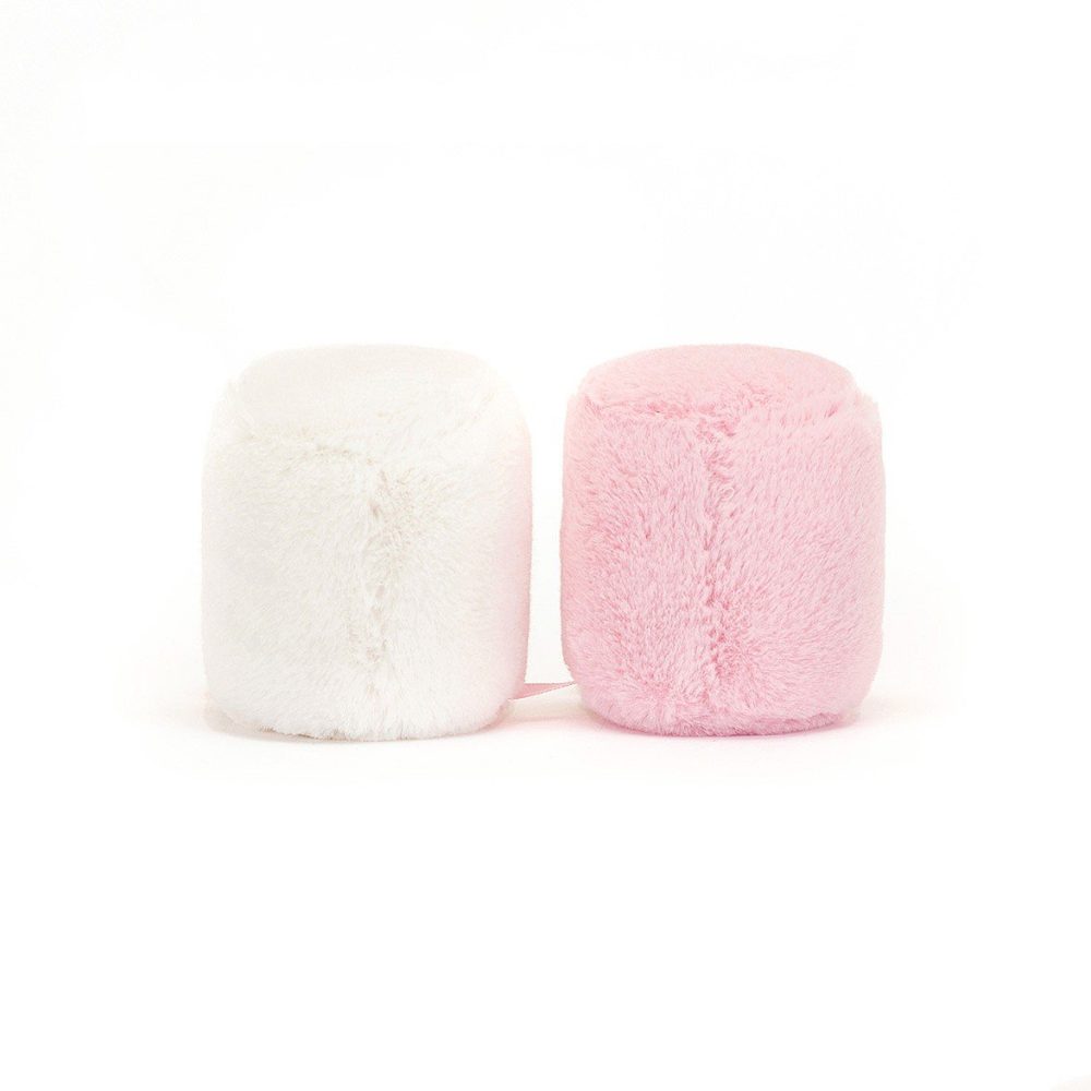 Jellycat Amuseables Pink And White Marshmallows, 9x15cm - Image 2