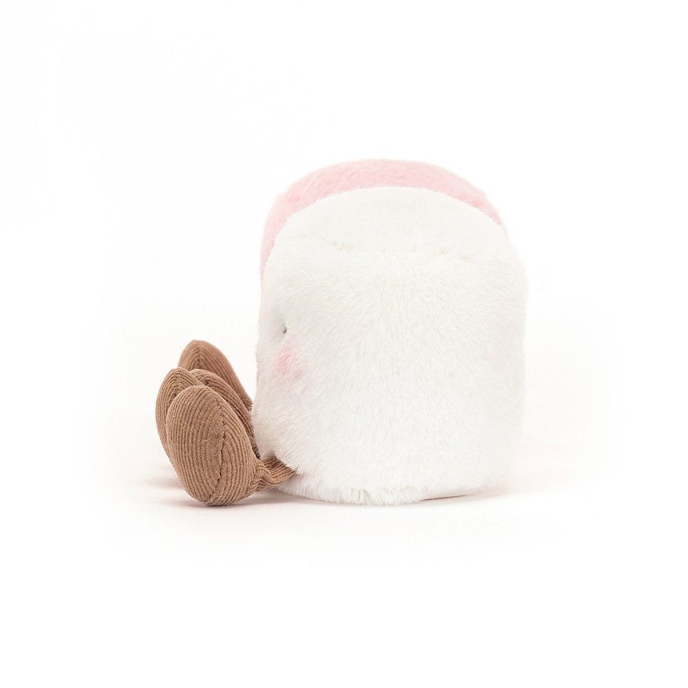 Jellycat Amuseables Pink And White Marshmallows, 9x15cm - Image 3