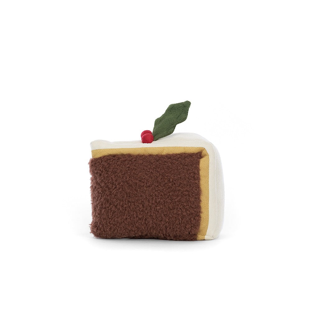 Jellycat Amuseables Slice Of Christmas Cake - 10x20cm - Image 4