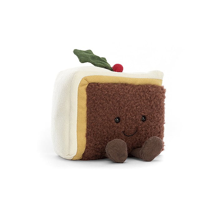 Jellycat Amuseables Slice Of Christmas Cake - 10x20cm