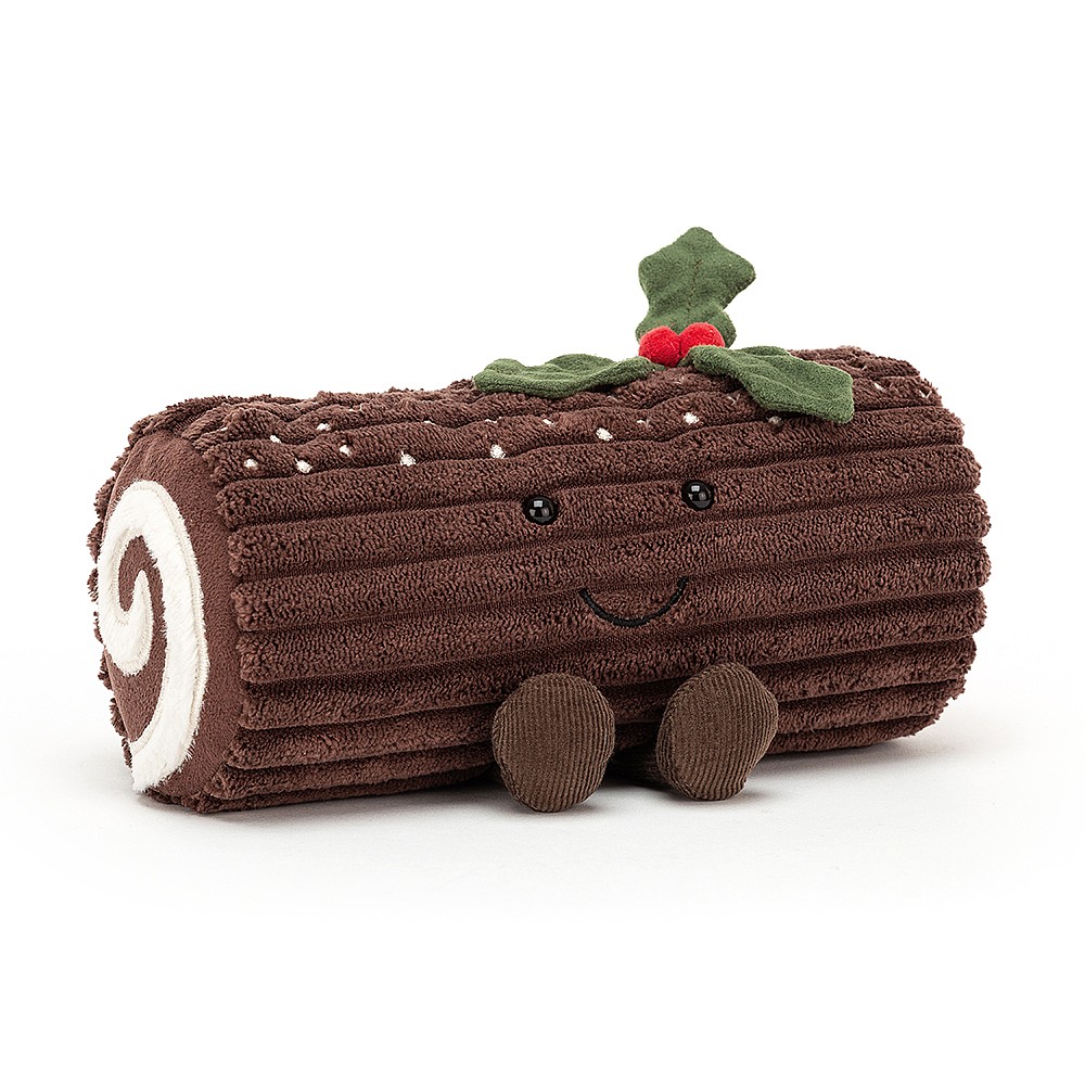 Jellycat Amuseables Yule Log, 13 x 21 cm