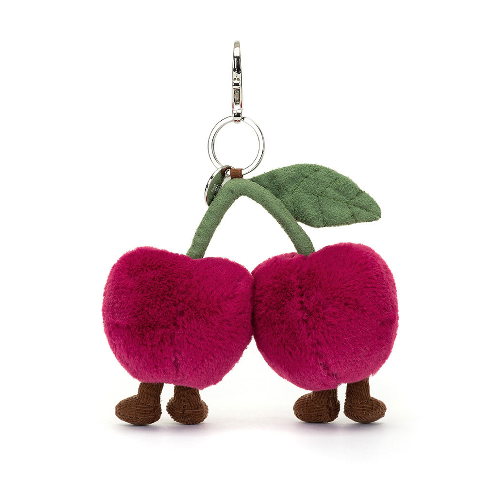 Jellycat Amuseables Cherries Bag Charm - Image 2